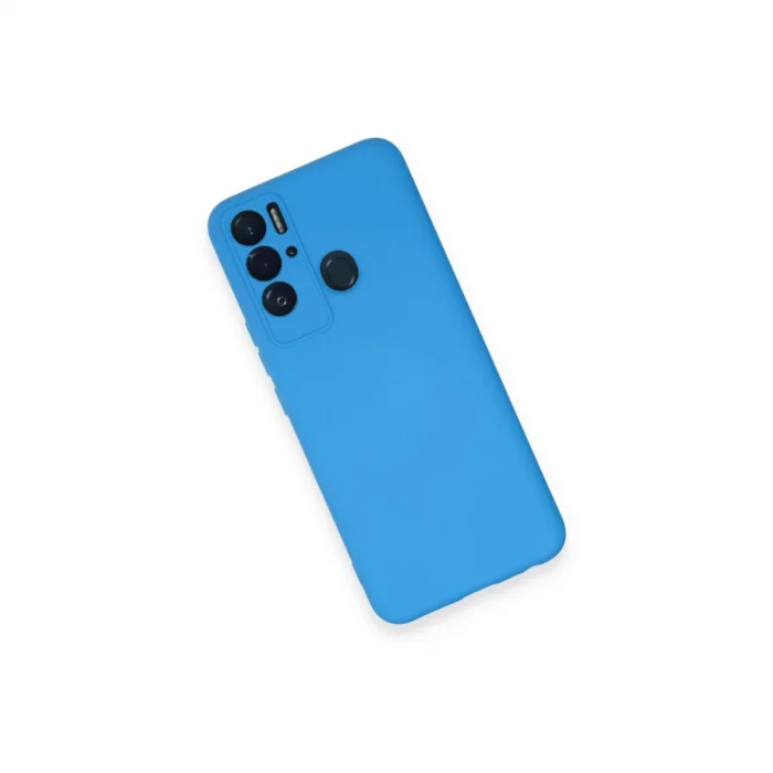 Tecno Pova Neo Kılıf Nano İçi Kadife Silikon - Mavi