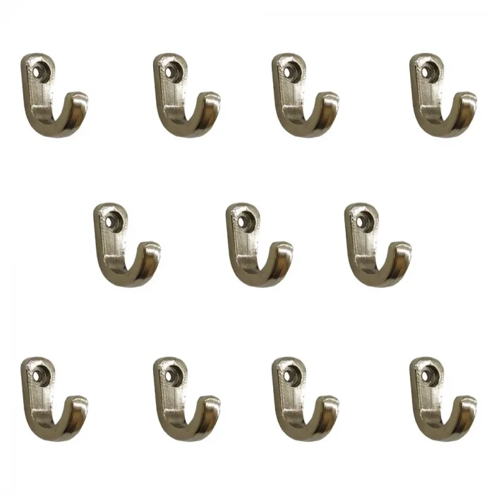 Tekli Anahtar, Bijuteri, Vitrin, Dekor Askısı - Nikel, 10x18x22 Mm