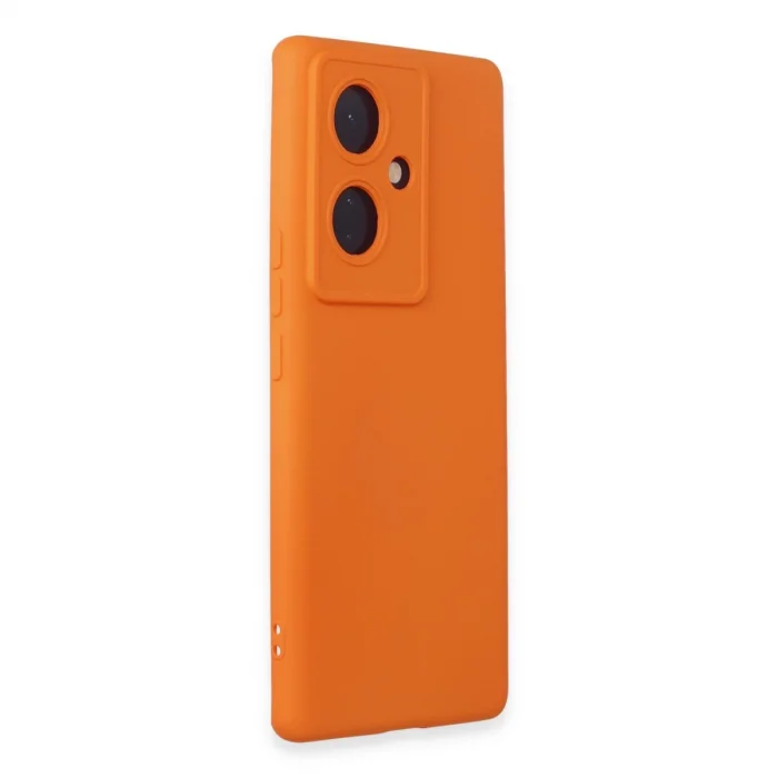 Vivo V29 Lite Kılıf Nano İçi Kadife Silikon - Turuncu