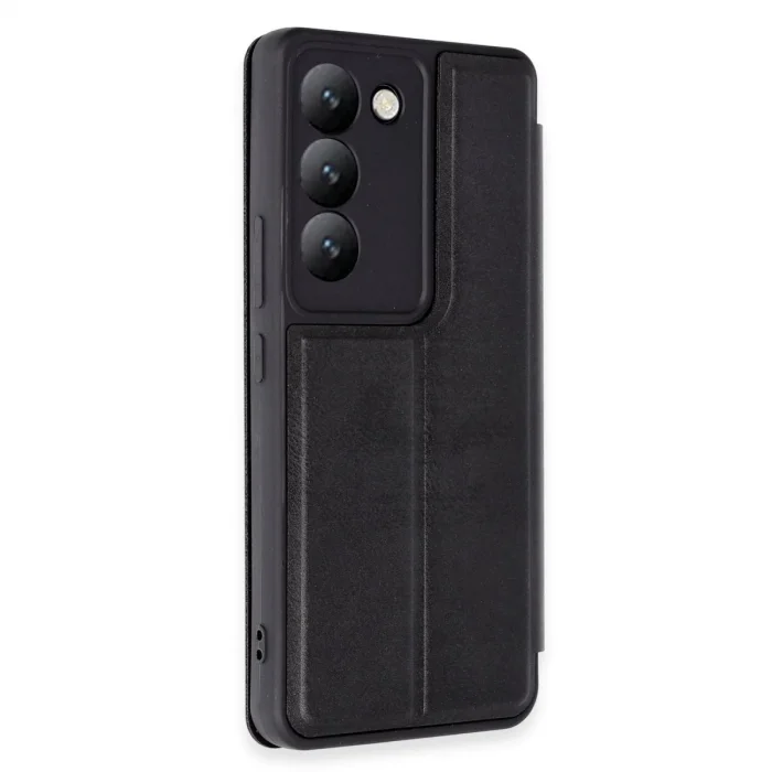 Vivo V30 Lite 4g Kılıf Flip Cover - Siyah
