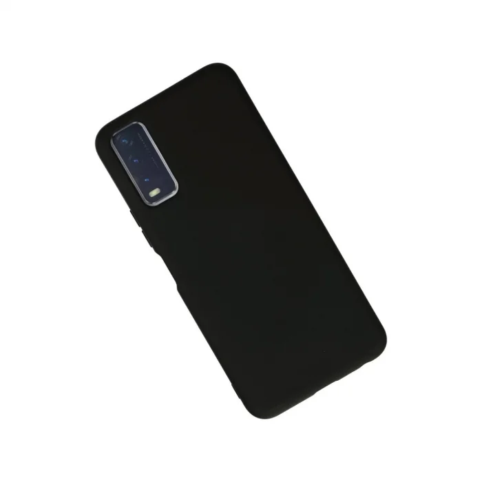 Vivo Y11s Kılıf Nano İçi Kadife Silikon - Siyah