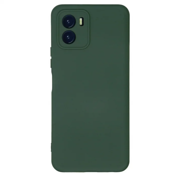 Vivo Y15s Kılıf Nano İçi Kadife Silikon - Koyu Yeşil