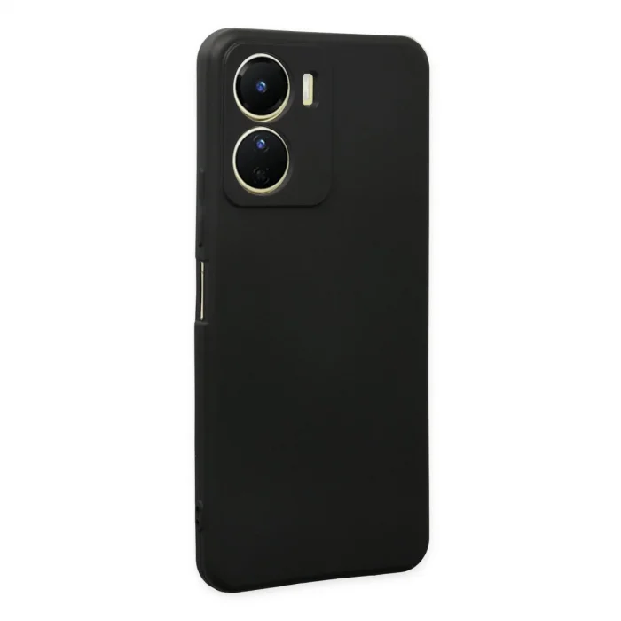 Vivo Y16 Kılıf First Silikon - Siyah
