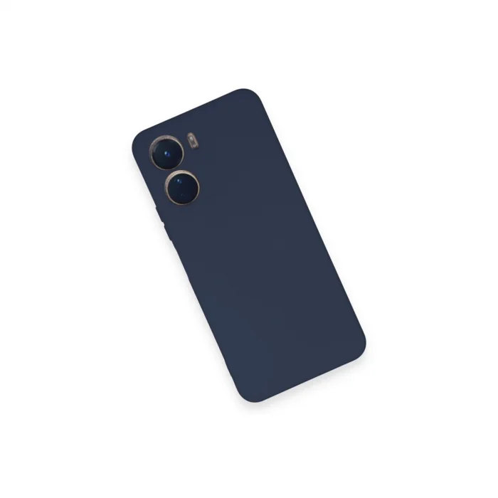 Vivo Y16 Kılıf Nano İçi Kadife Silikon - Lacivert
