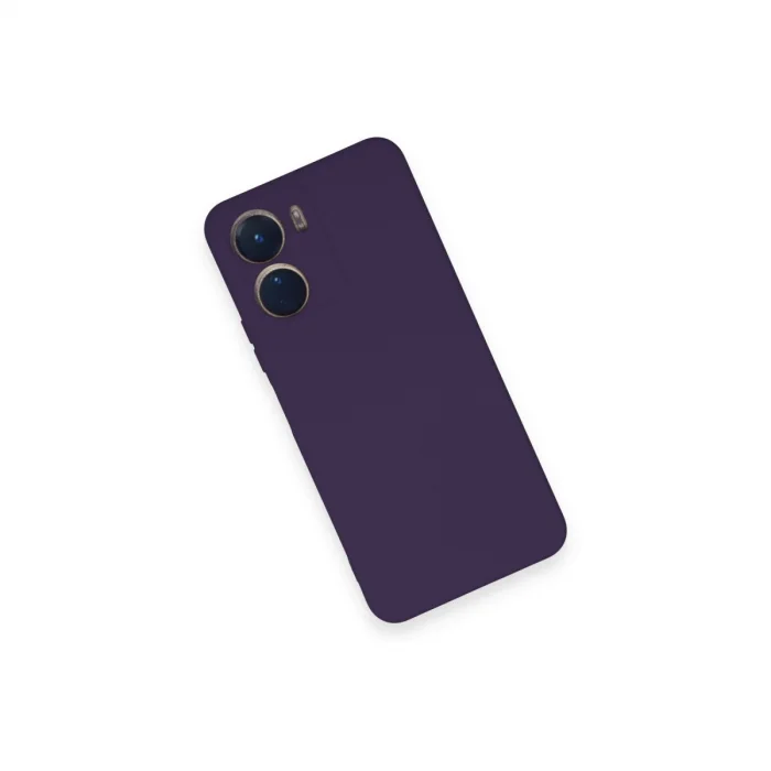 Vivo Y16 Kılıf Nano İçi Kadife Silikon - Mor