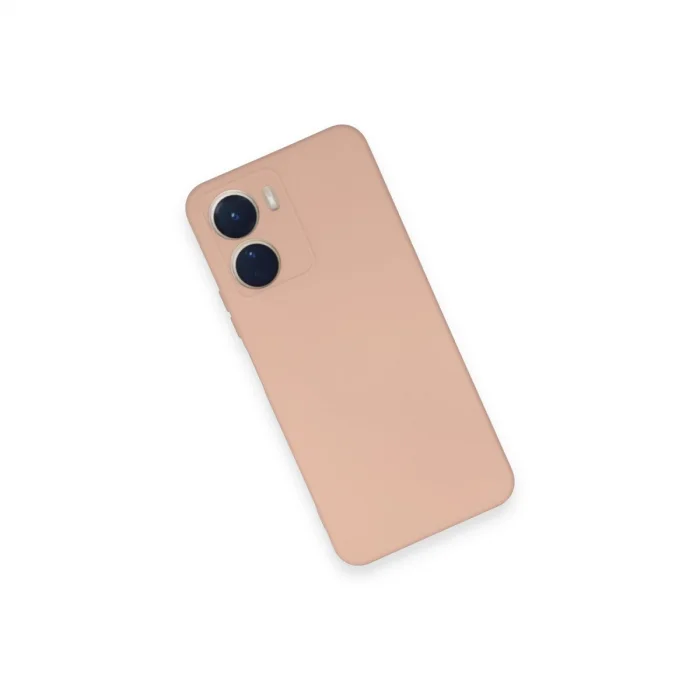 Vivo Y16 Kılıf Nano İçi Kadife Silikon - Pudra