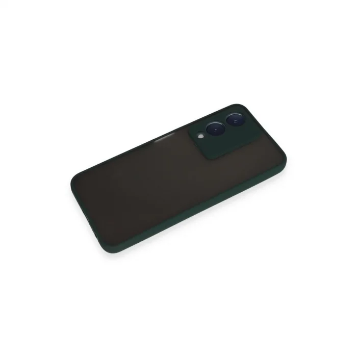Vivo Y17s Kılıf Montreal Silikon Kapak - Yeşil