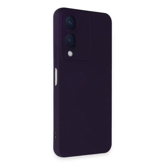 Vivo Y17s Kılıf Nano İçi Kadife Silikon - Mor