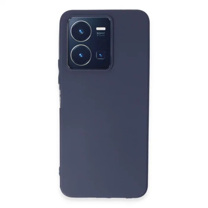 Vivo Y35 Kılıf First Silikon - Lacivert
