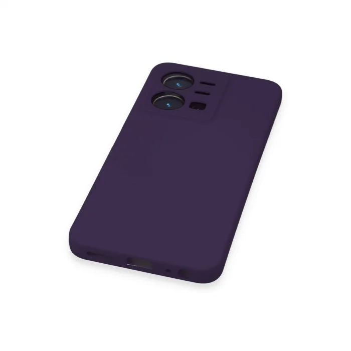 Vivo Y35 Kılıf Nano İçi Kadife Silikon - Mor