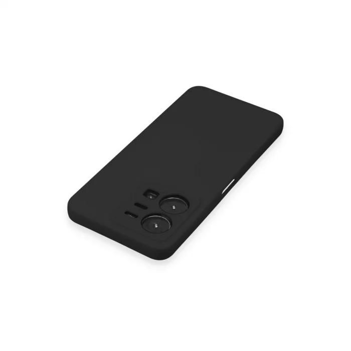 Vivo Y35 Kılıf Nano İçi Kadife Silikon - Siyah