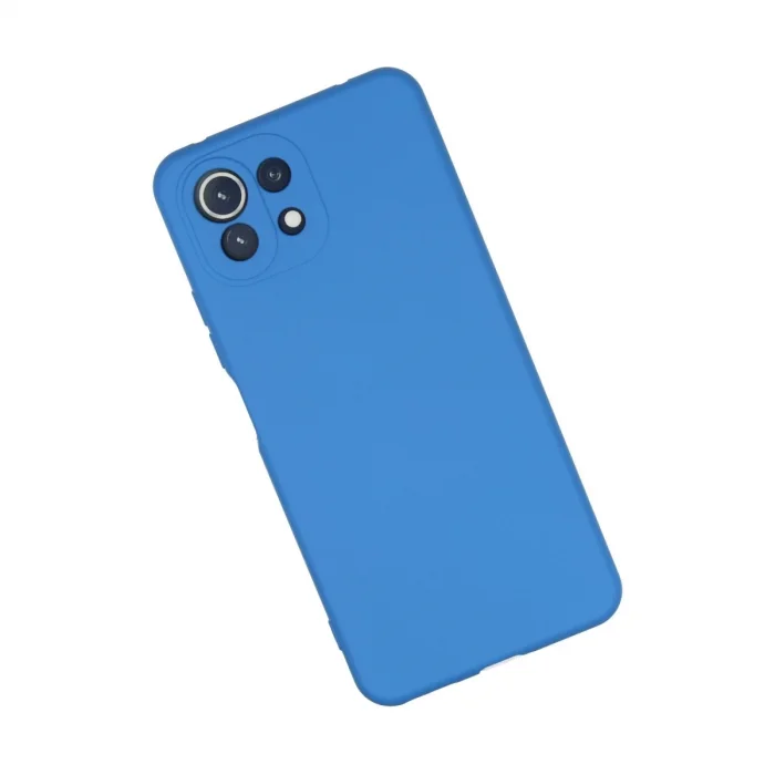Xiaomi Mi 11 Lite Kılıf Nano İçi Kadife Silikon - Mavi