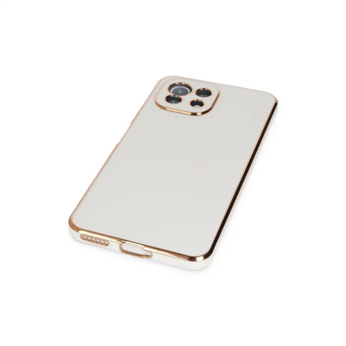 Xiaomi Mi 11 Lite Kılıf Volet Silikon - Beyaz