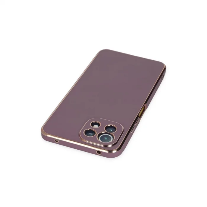 Xiaomi Mi 11 Lite Kılıf Volet Silikon - Mor