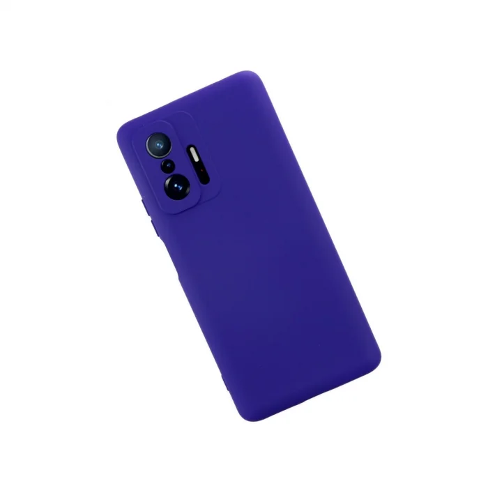 Xiaomi Mi 11t Pro Kılıf Nano İçi Kadife Silikon - Mor