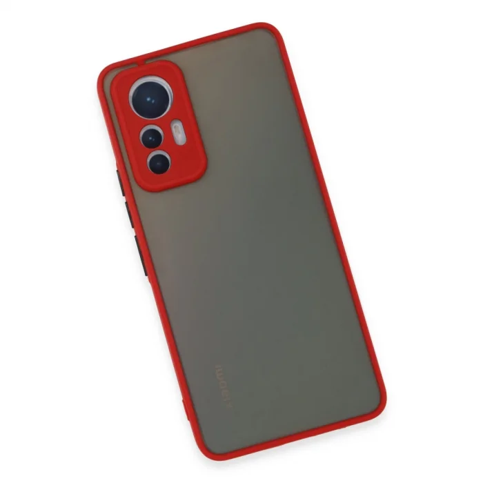 Xiaomi Mi 12 Lite Kılıf Montreal Silikon Kapak - Kırmızı