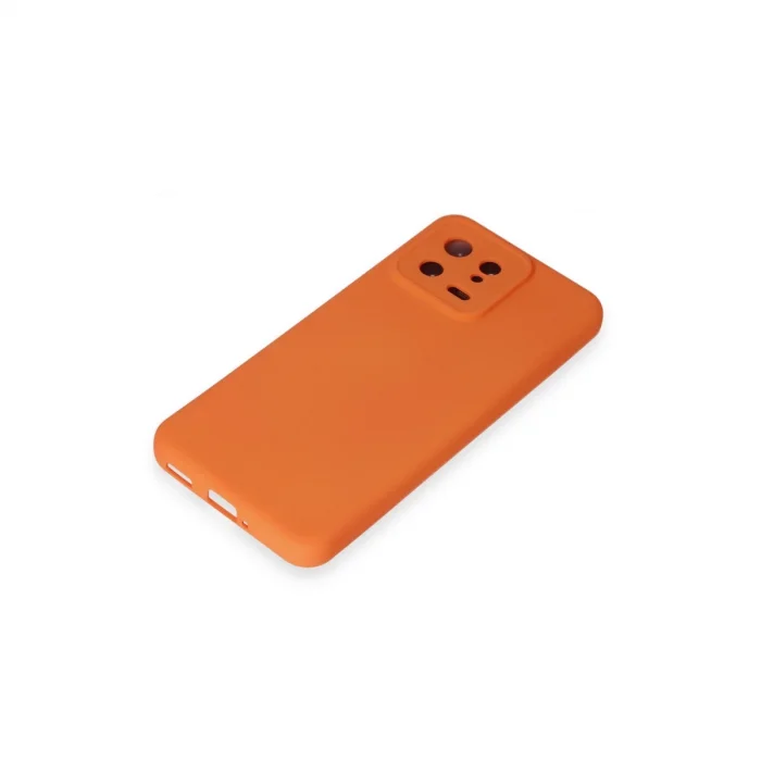 Xiaomi Mi 13 Kılıf Nano İçi Kadife Silikon - Turuncu