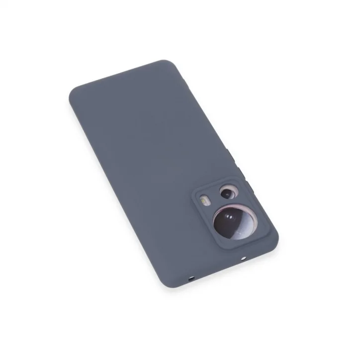Xiaomi Mi 13 Lite Kılıf Nano İçi Kadife Silikon - Gri
