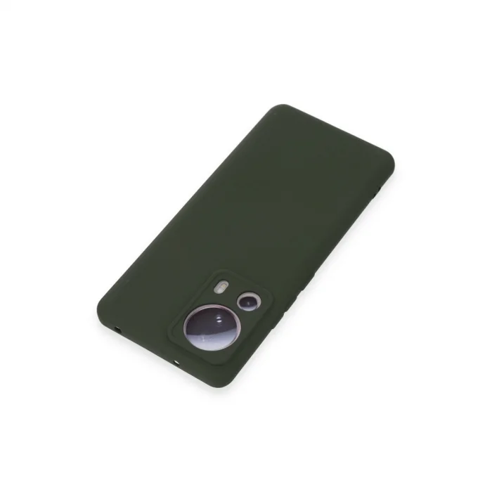 Xiaomi Mi 13 Lite Kılıf Nano İçi Kadife Silikon - Koyu Yeşil