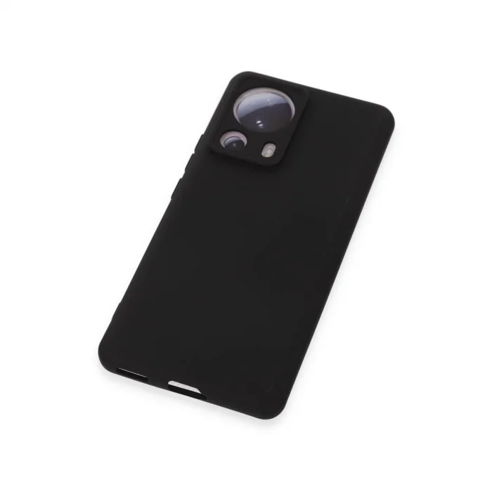 Xiaomi Mi 13 Lite Kılıf Nano İçi Kadife Silikon - Siyah