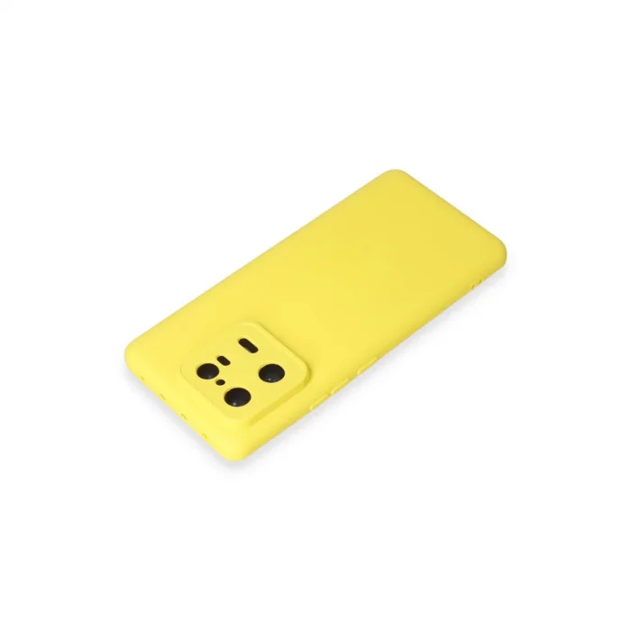 Xiaomi Mi 13 Pro Kılıf Nano İçi Kadife Silikon - Sarı