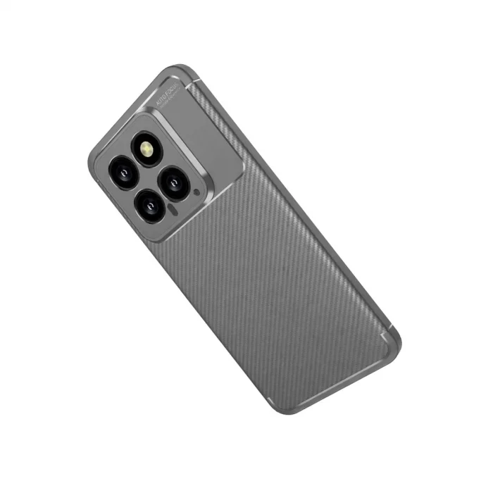 Xiaomi Mi 14t Kılıf Auto Focus Karbon Kapak - Gri