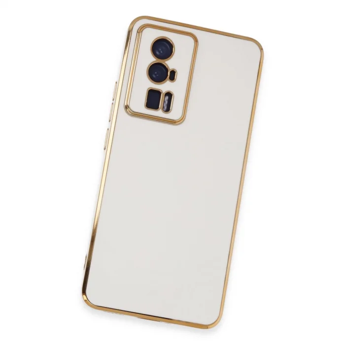 Xiaomi Poco F5 Pro Kılıf Volet Silikon - Beyaz