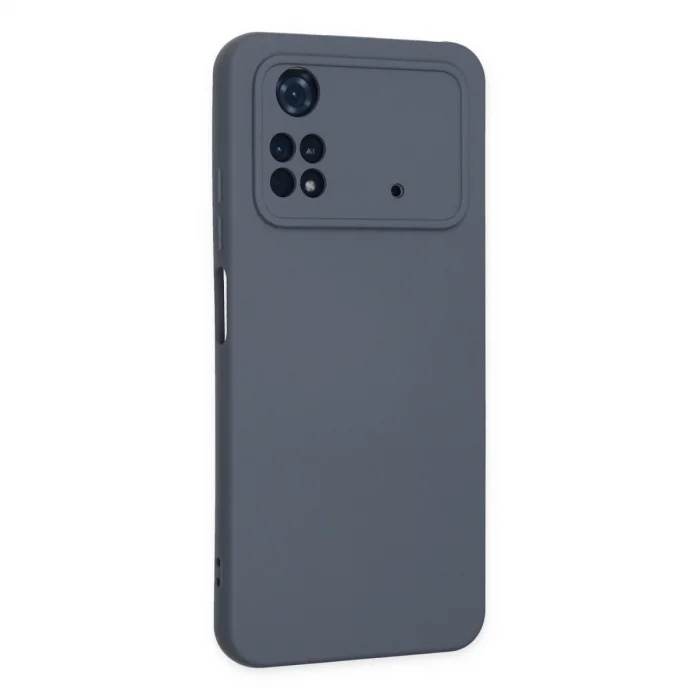 Xiaomi Poco M4 Pro 4g Kılıf Nano İçi Kadife Silikon - Gri