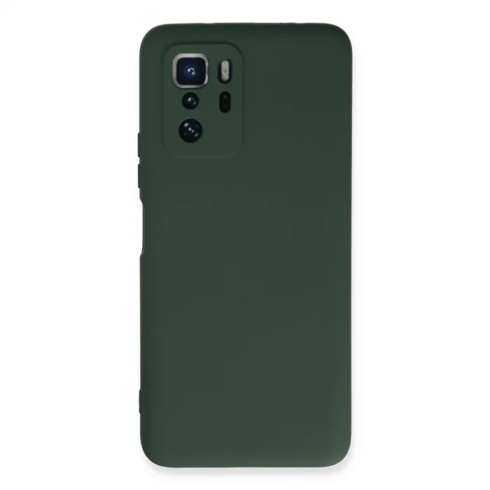 Xiaomi Poco X3 Gt Kılıf Nano İçi Kadife Silikon - Koyu Yeşil