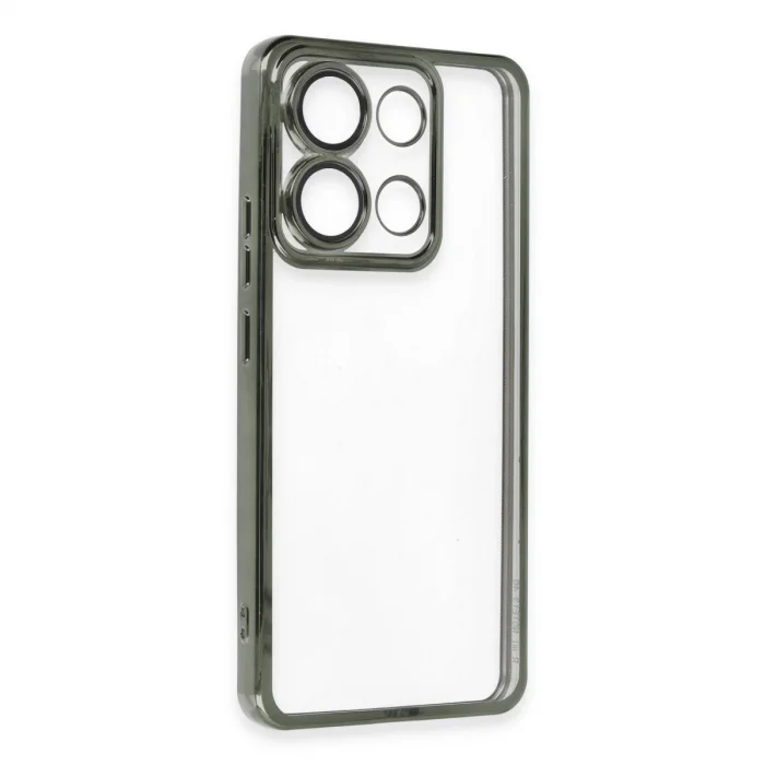 Xiaomi Poco X6 Pro Kılıf Razer Lensli Silikon - Yeşil