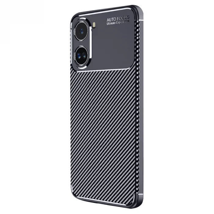 Xiaomi Poco X7 Pro Kılıf Auto Focus Karbon Kapak - Lacivert