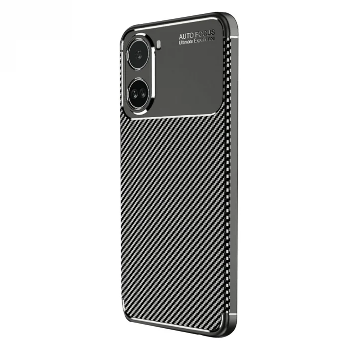 Xiaomi Poco X7 Pro Kılıf Auto Focus Karbon Kapak - Siyah