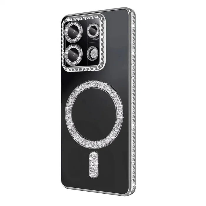 Xiaomi Redmi 13c Joke Simli Magneticsafe Kılıf - Gümüş