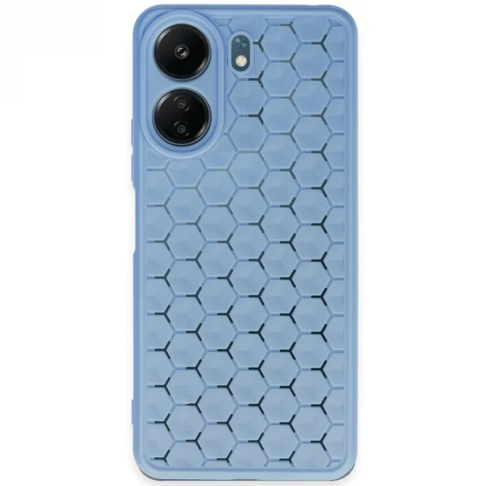 Xiaomi Redmi 13c Kılıf Petek Silikon Kapak - Mavi