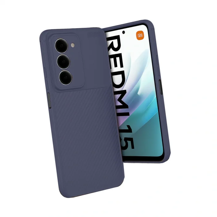 Xiaomi Redmi 15 4g Auto Focus Karbon Kapak - Lacivert