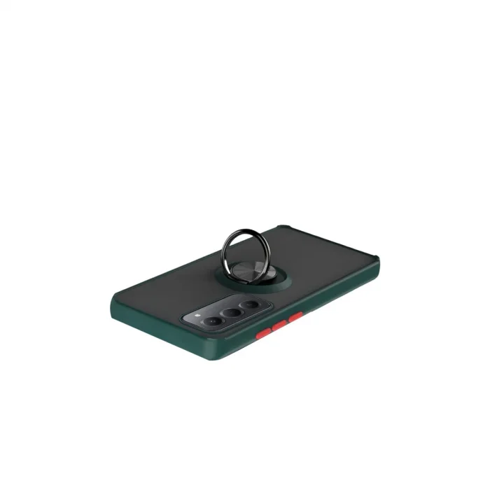 Xiaomi Redmi 15 4g Montreal Yüzüklü Silikon Kapak - Yeşil