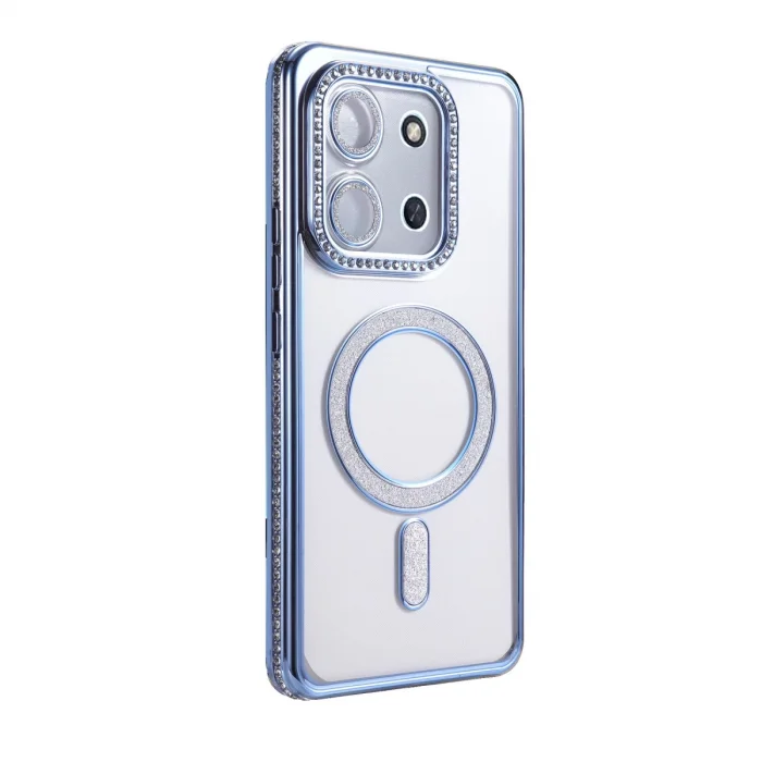 Xiaomi Redmi 15c 4g Joke Simli Magneticsafe Kılıf - Mavi