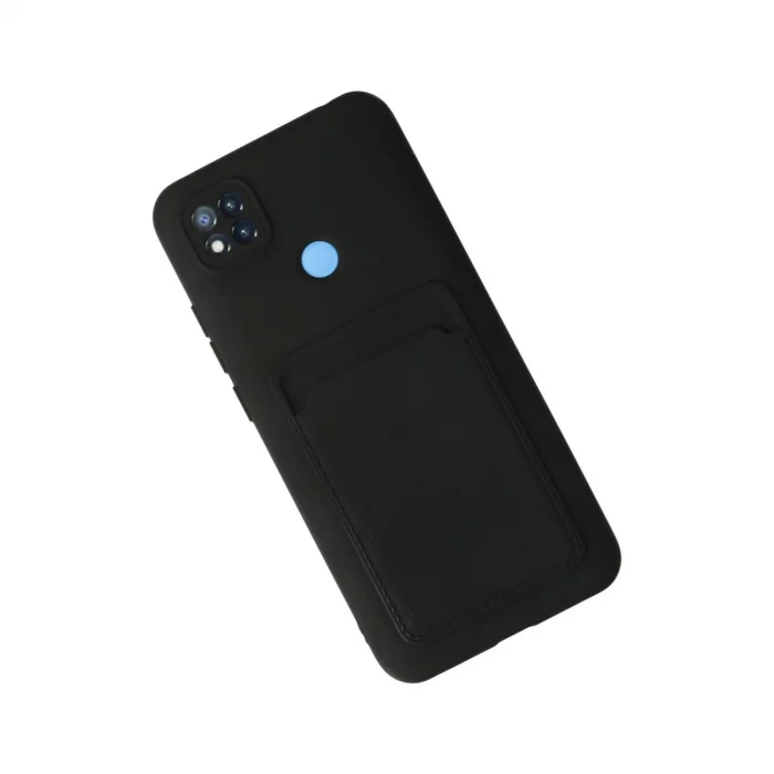 Xiaomi Redmi 9c Kılıf Kelvin Kartvizitli Silikon - Siyah