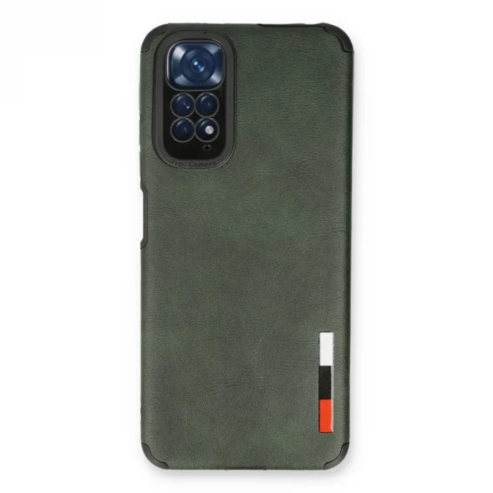 Xiaomi Redmi Note 11 Kılıf Loop Deri Silikon - Yeşil