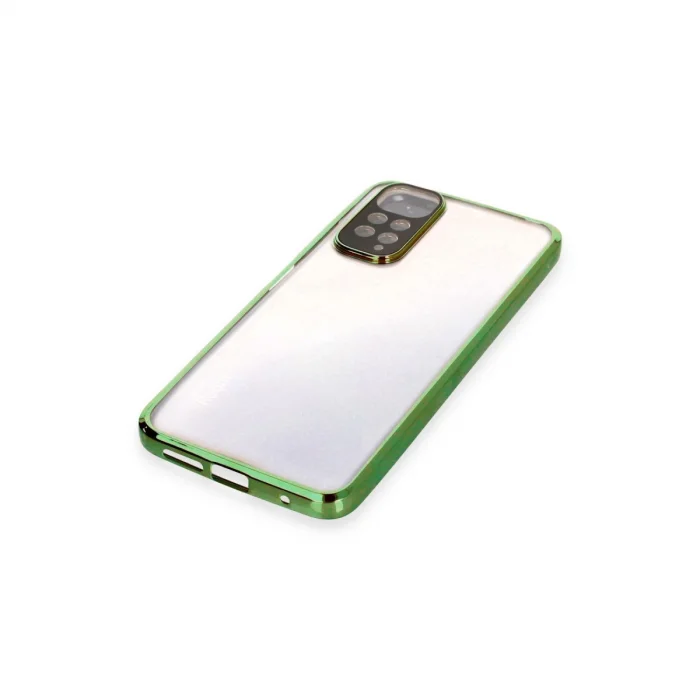 Xiaomi Redmi Note 11 Kılıf Razer Lensli Silikon - Yeşil