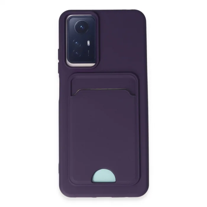 Xiaomi Redmi Note 11s Kılıf Kelvin Kartvizitli Silikon - Derin Mor