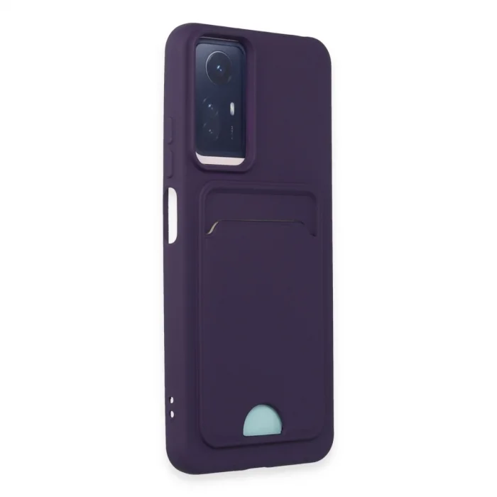 Xiaomi Redmi Note 11s Kılıf Kelvin Kartvizitli Silikon - Derin Mor