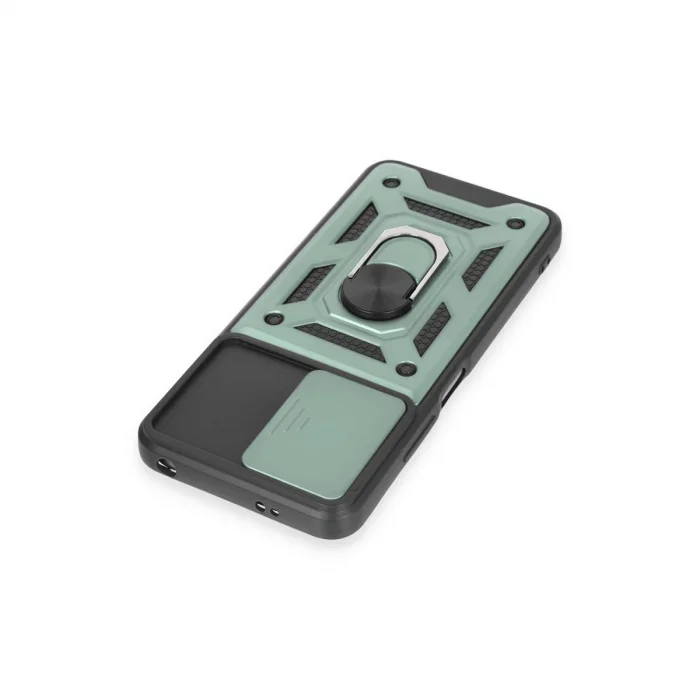 Xiaomi Redmi Note 12 5g Kılıf Pars Lens Yüzüklü Silikon - Yeşil