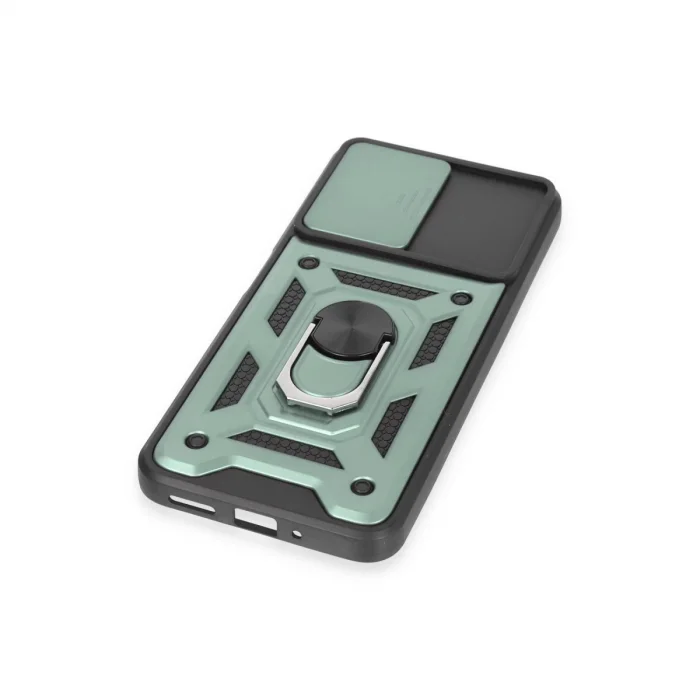 Xiaomi Redmi Note 12 5g Kılıf Pars Lens Yüzüklü Silikon - Yeşil