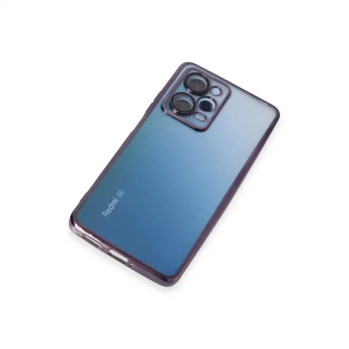 Xiaomi Redmi Note 12 Pro 5g Kılıf Razer Lensli Silikon - Mor