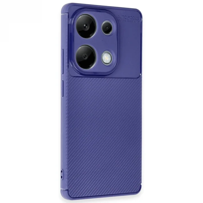 Xiaomi Redmi Note 13 Pro 4g Kılıf Auto Focus Karbon Kapak - Lacivert