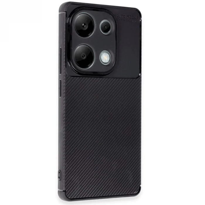 Xiaomi Redmi Note 13 Pro 4g Kılıf Auto Focus Karbon Kapak - Siyah
