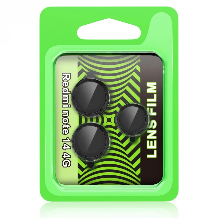 Xiaomi Redmi Note 14 4g Raze Metal Kamera Lens - Siyah