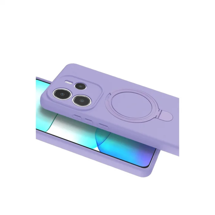 Xiaomi Redmi Note 14 4g Regal Magsafe Standlı Kapak - Lila