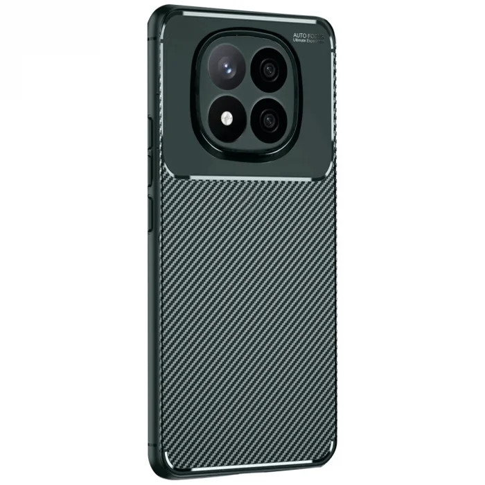 Xiaomi Redmi Note 14 Pro 4g Kılıf Auto Focus Karbon Kapak - Koyu Yeşil